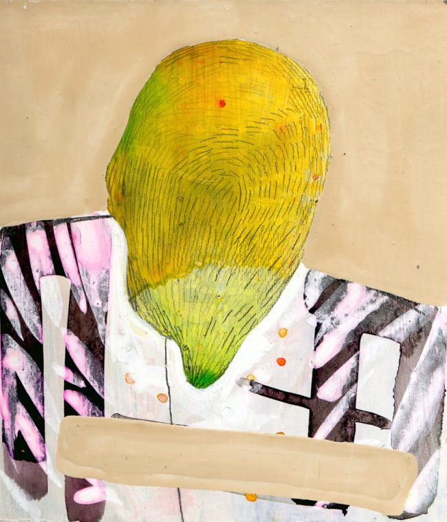 The Myth, Gemengde techniek op MDF, ± 20 x 30 cm