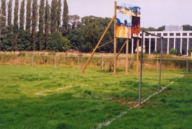 Overzicht van het veldsegment en het aannemersbord binnen de Playtime installatie in het Dommelgebied.