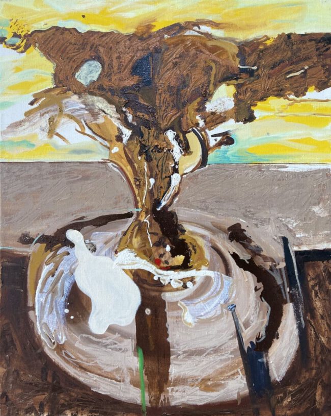 Deze afbeelding toont het schilderij “De Explosie”.