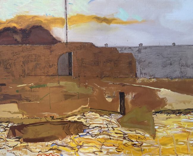 Deze afbeelding toont het schilderij “Het Fort”.